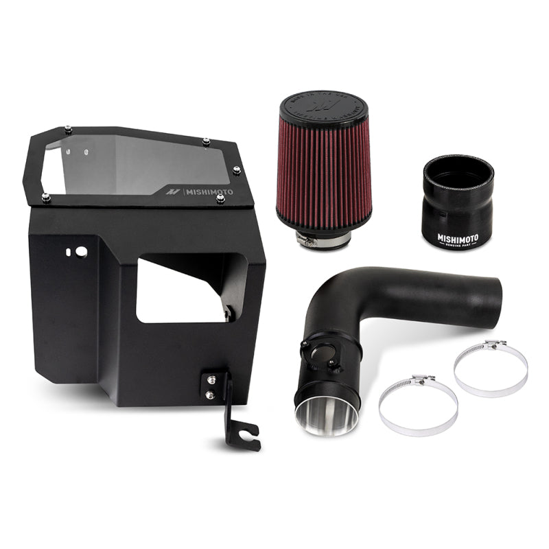 Prise d'air de performance Mishimoto 2022+ Subaru WRX - Filtre huilé - Micro-Wrinkle Black