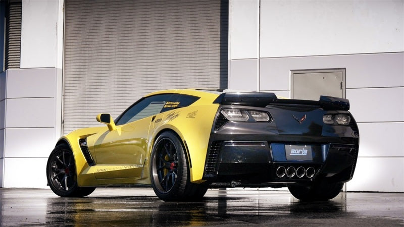 Borla 15 Chevy Corvette C7 ZO6 6.2L sans AFM avec NPP ATAK Quad RD RL IC Tips Sortie centrale arrière Échappement