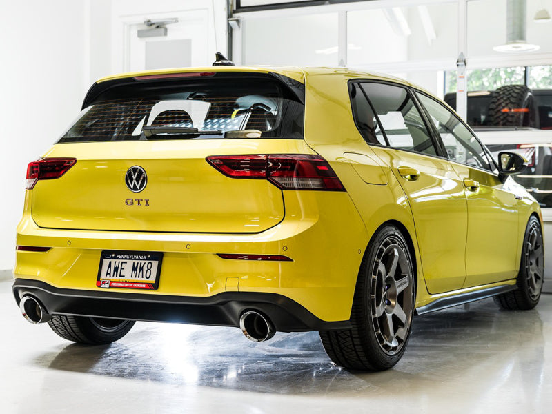 Échappement AWE 2022 VW GTI MK8 Touring Edition - Embouts chromés argentés