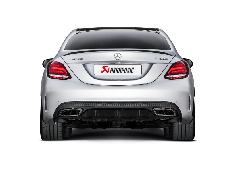 Arrière de catalyseur Akrapovic 15-17 AMG C63 Estate Evolution Line (titane) avec embouts en carbone (tuyau de liaison requis)