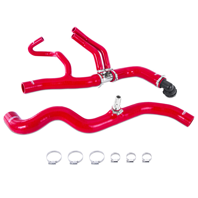 Kit de durites de refroidissement en silicone rouge Mishimoto 17-19 Ford Raptor 3,5 L EcoBoost