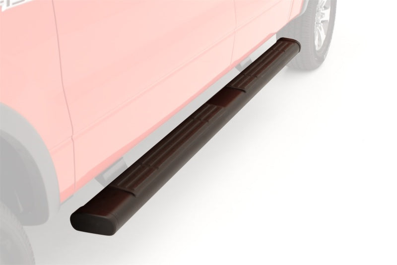 Barres de toit ovales droites en acier de 6 po pour Chevrolet Silverado 1500 Crew Cab 2019 de Lund - Noir