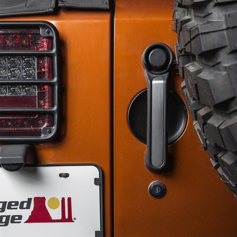 Inserts de poignée de porte robustes en aluminium pour Jeep Wrangler JKU 4 portes 07-18
