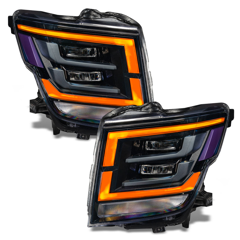 Mise à niveau des phares DRL RVB + W Oracle 21-22 Nissan Titan - ColorSHIFT avec contrôleur simple VOIR LA GARANTIE