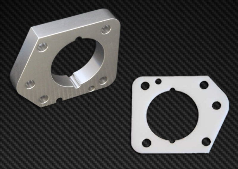 Entretoise de corps de papillon Torque Solution (argent) : Honda Civic LX/EX/DX 2006-2011