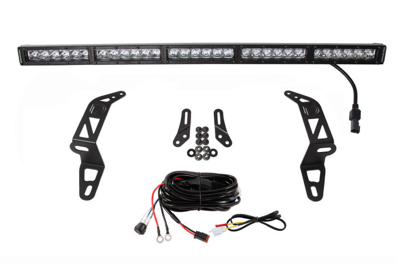 Kit de support de pare-chocs Diode Dynamics 18-21 Jeep JL Wrangler/Gladiator SS30 - Conduite blanche (simple)