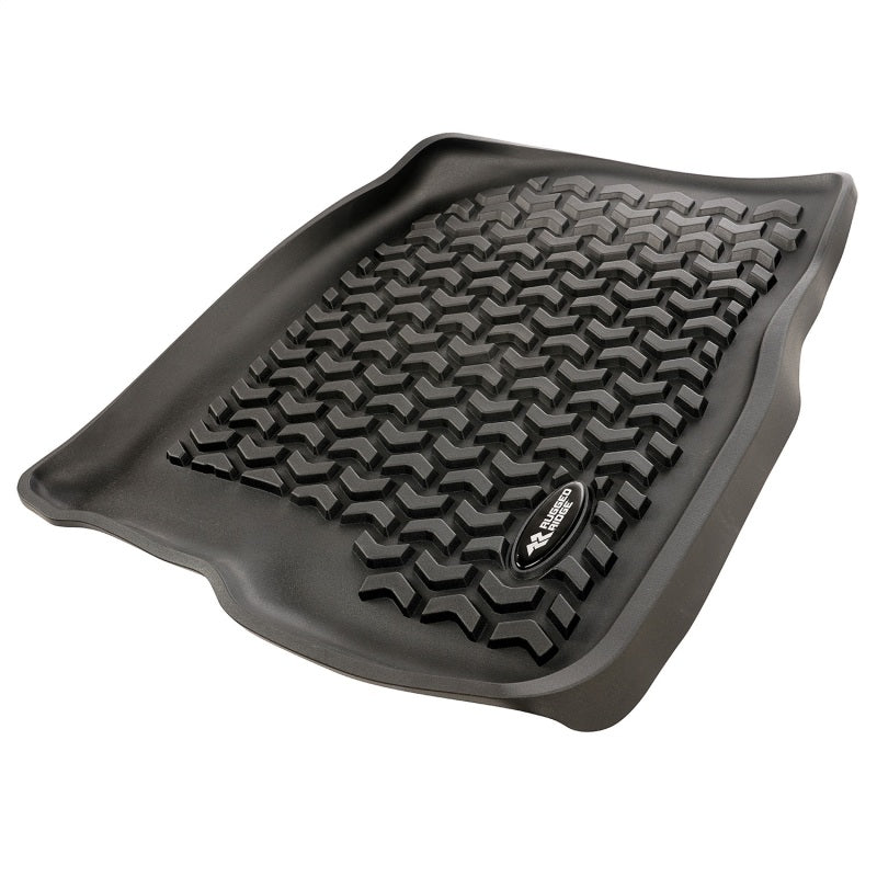 Revêtement de plancher avant Rugged Ridge noir pour Chevy Silverado Crew 2020