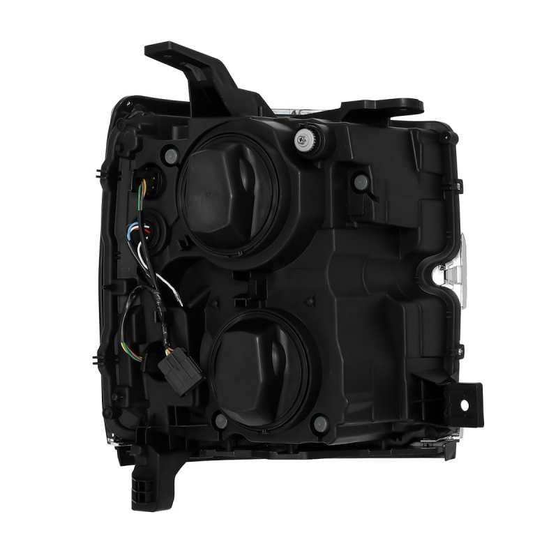 Phares à LED AlphaRex 15-18 Chevy 2500HD NOVA de style planche chromés avec éclairage actif/signal séquentiel/DRL