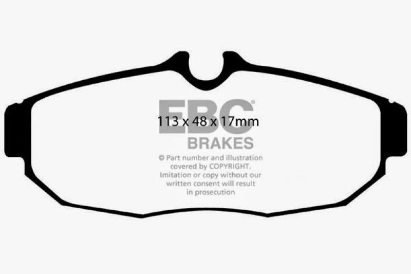 Plaquettes de frein arrière EBC 05-10 Ford Mustang 4.0 Greenstuff