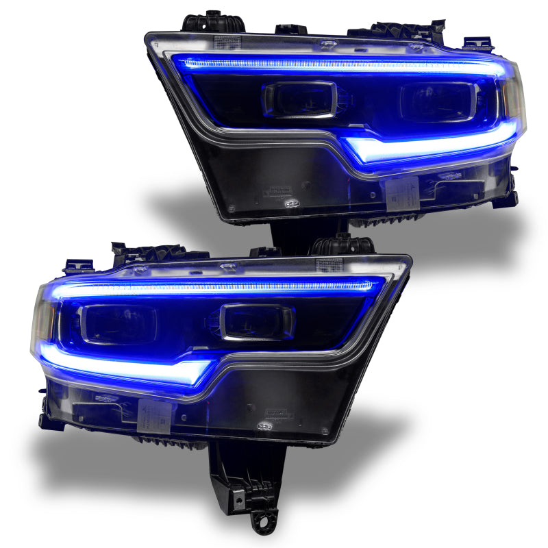 Oracle 19-21 RAM 1500 Headlight DRL Kit Proj. LED - RGBW+A w/ Simple Controller