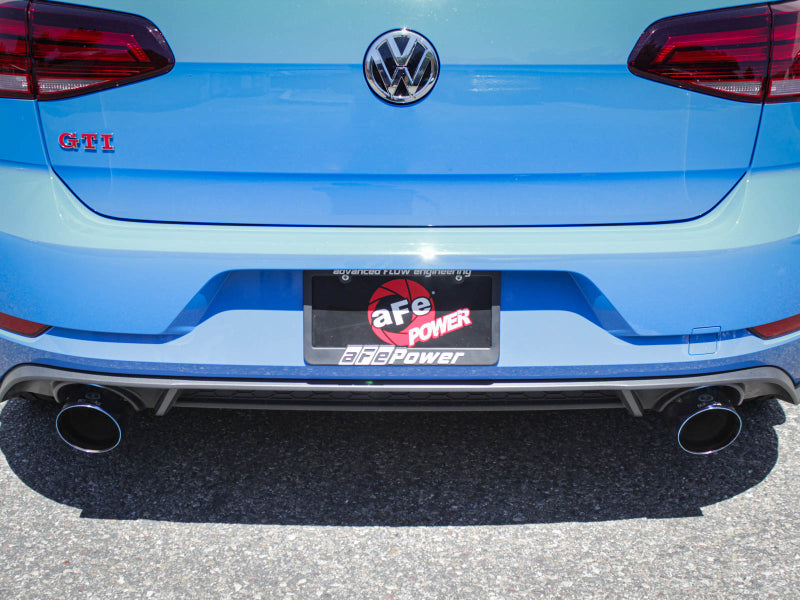 aFe 18-20 VW GTI (MK7.5) 2.0L MACH Force-Xp 3 pouces à 2,5 pouces 304 SS Système d'échappement arrière - Embouts noirs