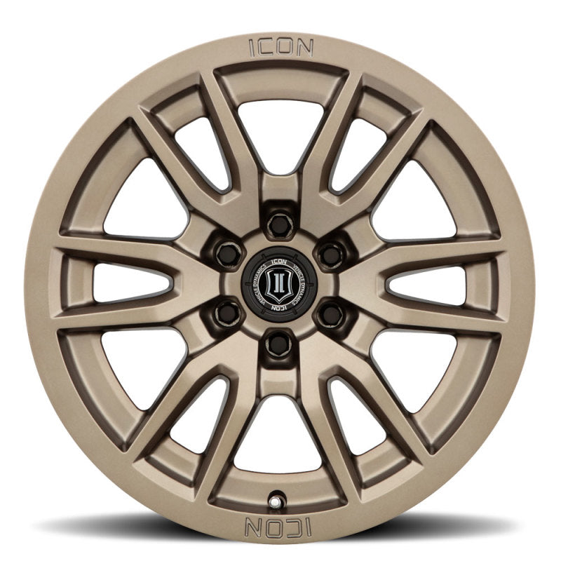 Roue en bronze ICON Vector 6 17x8,5 6x5,5 25 mm de déport 5,75 pouces BS 95,1 mm d'alésage