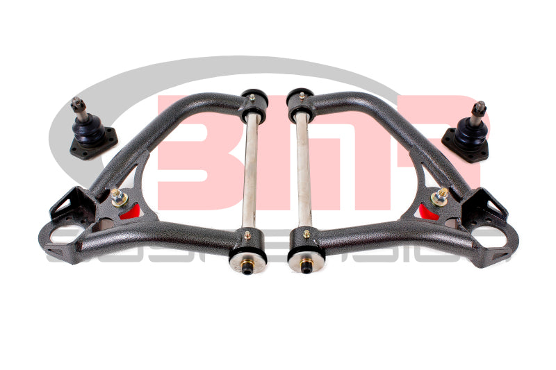 BMR 67-69 1st Gen F-Body Pro-Touring Upper A-Arms w/ Tall Ball Joint (Delrin) - Black Hammertone BMR Suspension