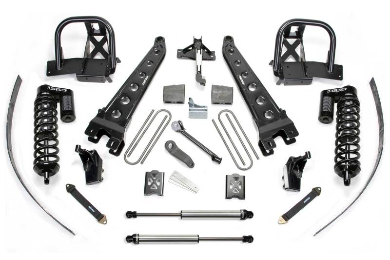 Fabtech 08-10 Ford F250 4WD sans système de bras de radiateur de surcharge d'usine de 8 pouces avec Dlss 4.0 C/O et Dlss arrière