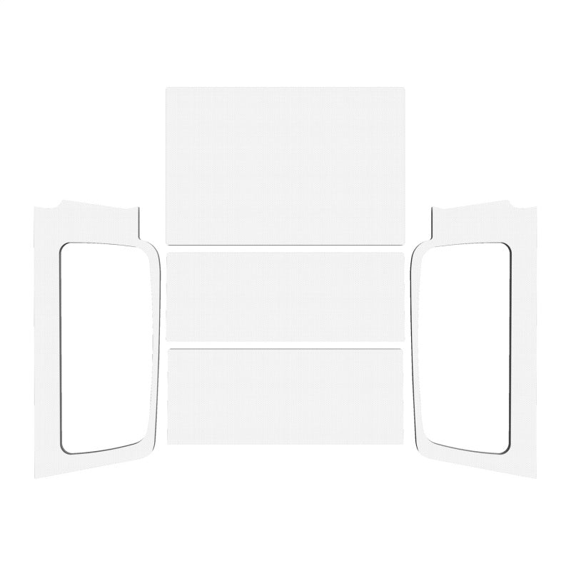 Kit complet de garniture de pavillon DEI 04-06 Jeep Wrangler LJ Unliminted - Blanc