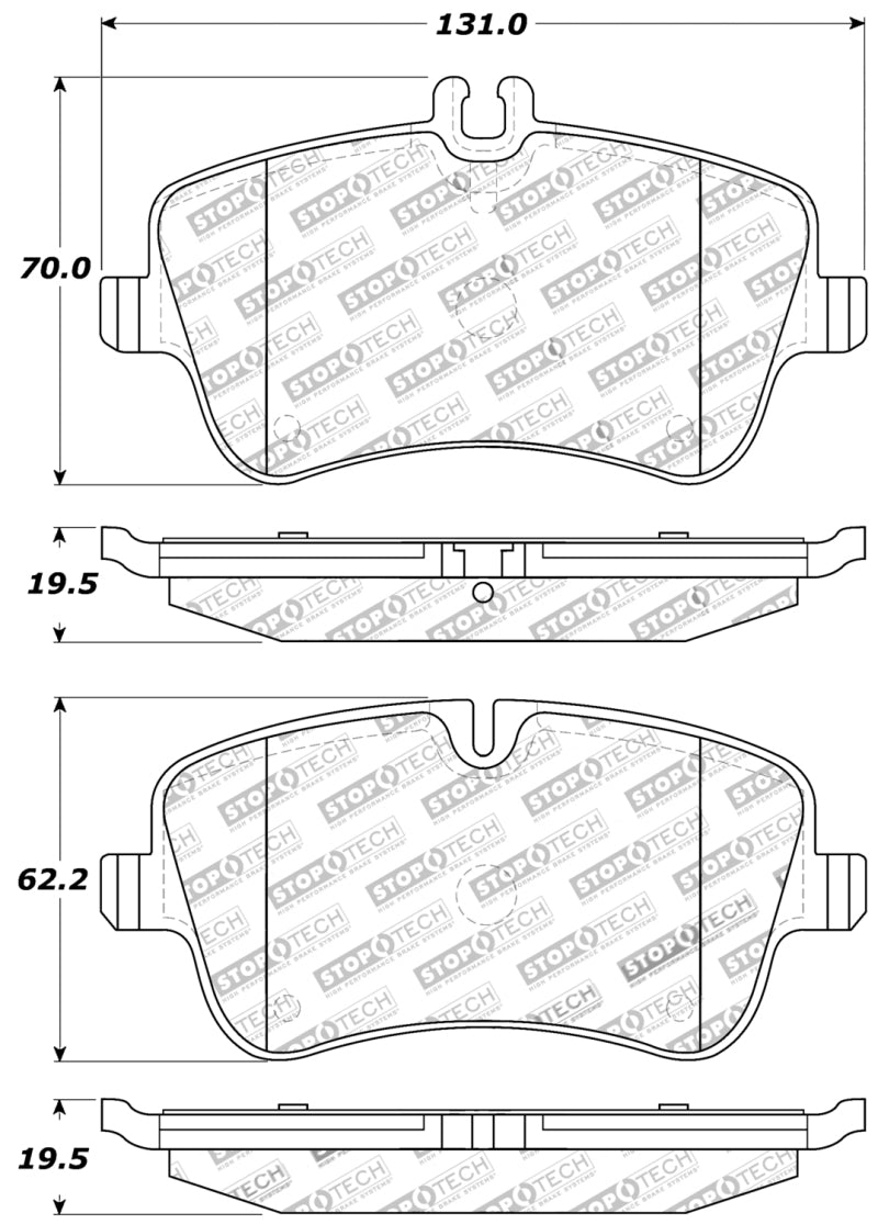 Plaquettes de frein StopTech Performance