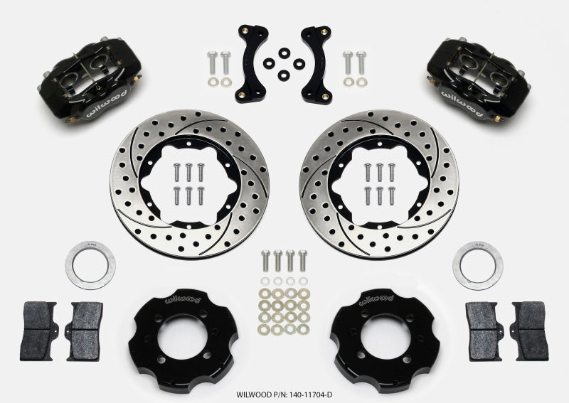 Kit de chapeau avant Wilwood Forged Dynalite 11,00 pouces percé 95-05 Miata