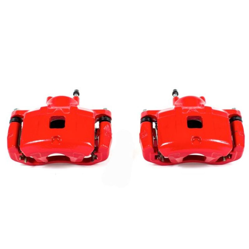 Étriers avant rouges Power Stop 11-14 Chrysler 200 avec supports - Paire