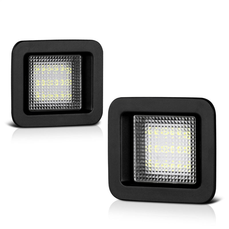 Xtune 05-18 Ford F150 T10 Connecteur LED Ensemble d'ampoule de plaque d'immatriculation Blanc 5500K LAC-LP-FF15015 -Paire