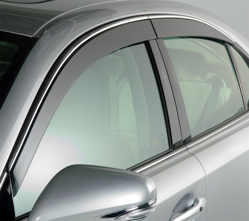 Déflecteurs à profil bas AVS 21-22 Jeep Grand Cherokee Ventvisor 4 pièces - Fumé avec garniture chromée