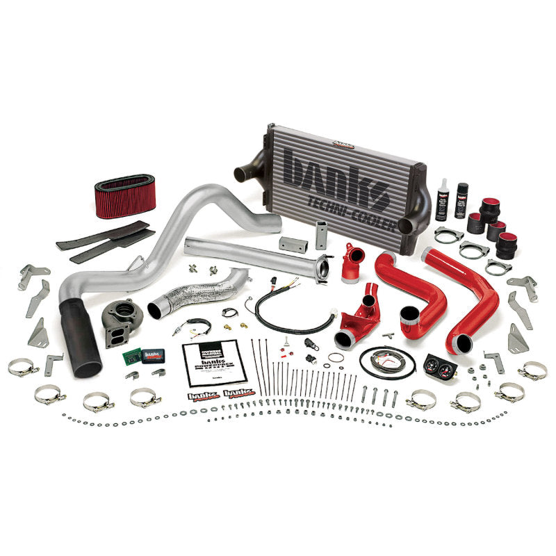Système PowerPack Man Banks Power 94-95.5 Ford 7.3L - Échappement simple SS avec embout noir