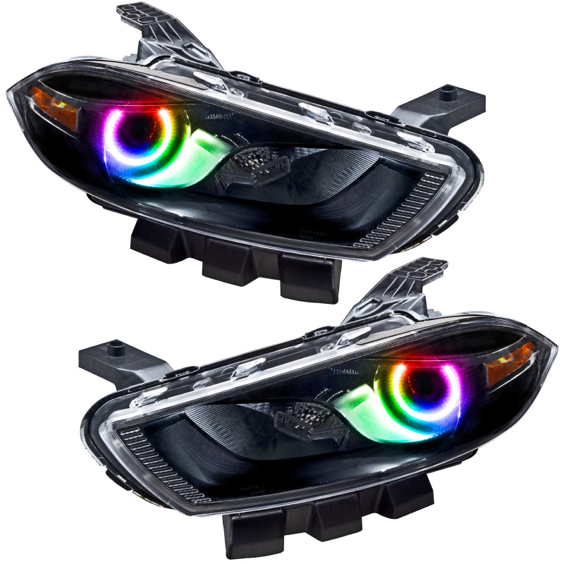 Oracle 13-14 Dodge Dart (style HID) SMD HL - Noir - ColorSHIFT avec contrôleur 2.0 VOIR LA GARANTIE