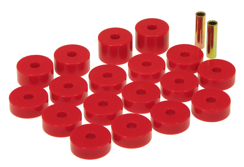 Supports de carrosserie Prothane 74-75 Jeep CJ5 - Rouge