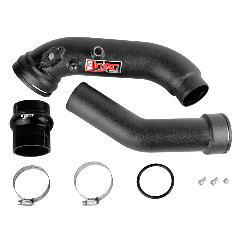 Tuyaux d'échangeur thermique SES noirs froissés pour BMW L6-3.0L/Turbo/Twin Turbo/L4-2.0L/L6-2.5L 16-20