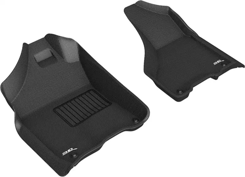 3D MAXpider 2012-2020 Dodge Ram 1500 Crew/2500/3500 Crew/Mega Kagu 1st Row Floormat - Black 3D MAXpider