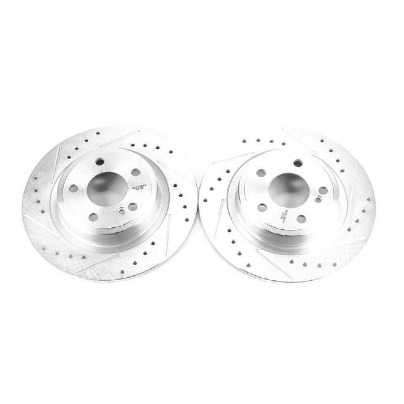 Disques de frein arrière Power Stop 17-18 Mercedes-Benz SLC300 Evolution percés et fendus - Paire