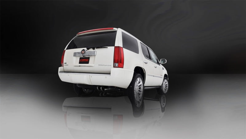 Corsa 11-14 GMC Yukon 6,2 L V8 3 po Cat-Back simple côté avec deux embouts Pro-Series noirs de 4 po