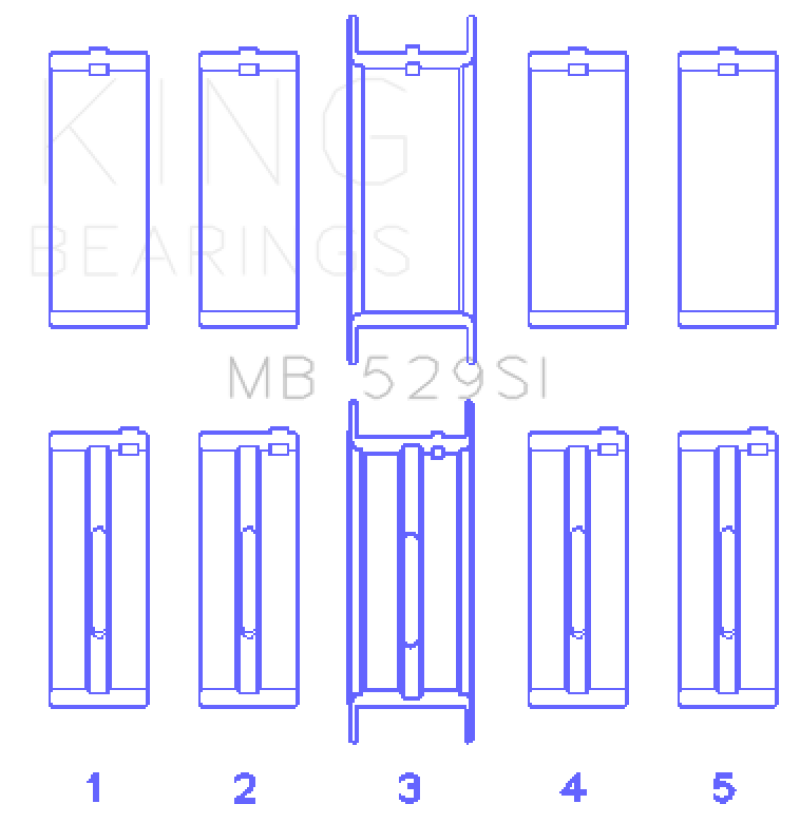 Jeu de roulements principaux King Ford V8 221
