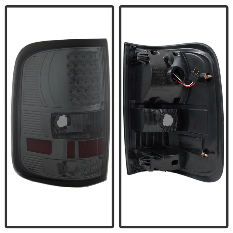 xTune Ford F150 Styleside 04-08 (Not Fit Heritage & SVT) LED Tail Lights Smoke ALT-ON-FF15004-LED-SM