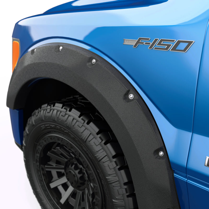 Élargisseurs d'aile de style boulon EGR 09-14 Ford F150 67 po / 78,8 po (ensemble de 4) - Noir texturé