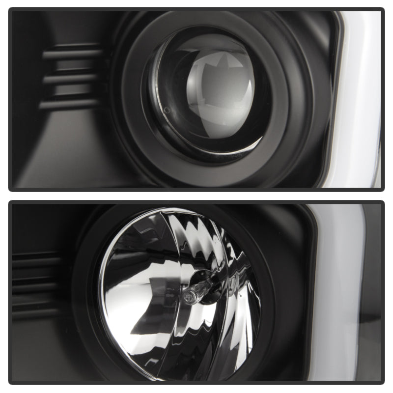 Phares de projecteur Spyder Chevy Silverado 1500 14-16 Barre lumineuse DRL Blk PRO-YD-CS14-LBDRL-BK
