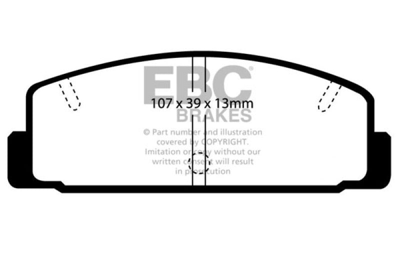 Plaquettes de frein arrière Greenstuff EBC 03-04 Mazda Protege 2.0 Turbo (Mazdaspeed)