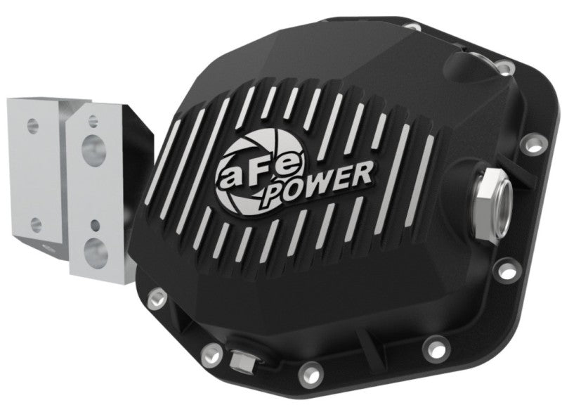 Cache différentiel arrière aFe Street Series noir avec ailettes usinées 20+ Jeep Gladiator JT (Dana M220)