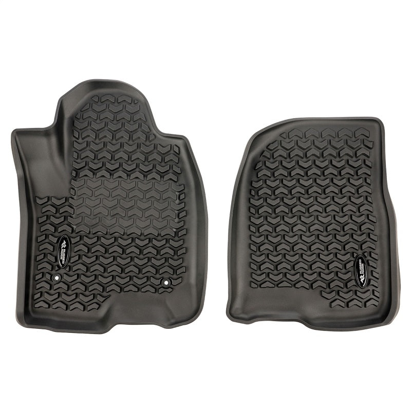 Revêtement de plancher avant Rugged Ridge noir pour Chevy Silverado Crew 2020