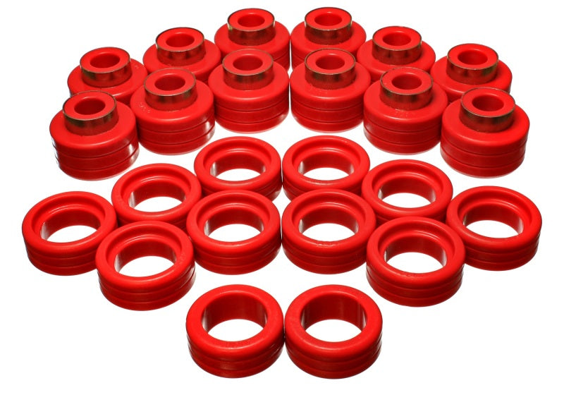 Ensemble de montage de carrosserie rouge (cabine) pour suspension énergétique 92-99 GM Denal XL/Suburban 2WD/Yukon XL 2WD