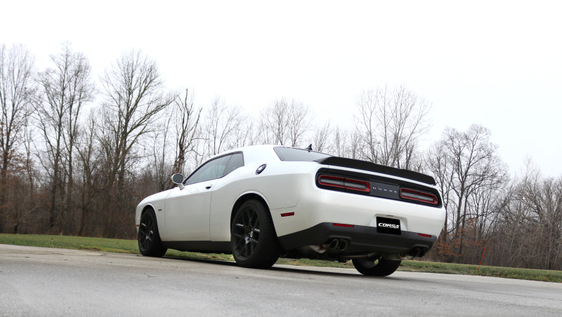 Dodge Challenger Xtreme Corsa 15-17 Cat-Back Double sortie arrière avec deux embouts Pro-Series polis de 3,5 pouces