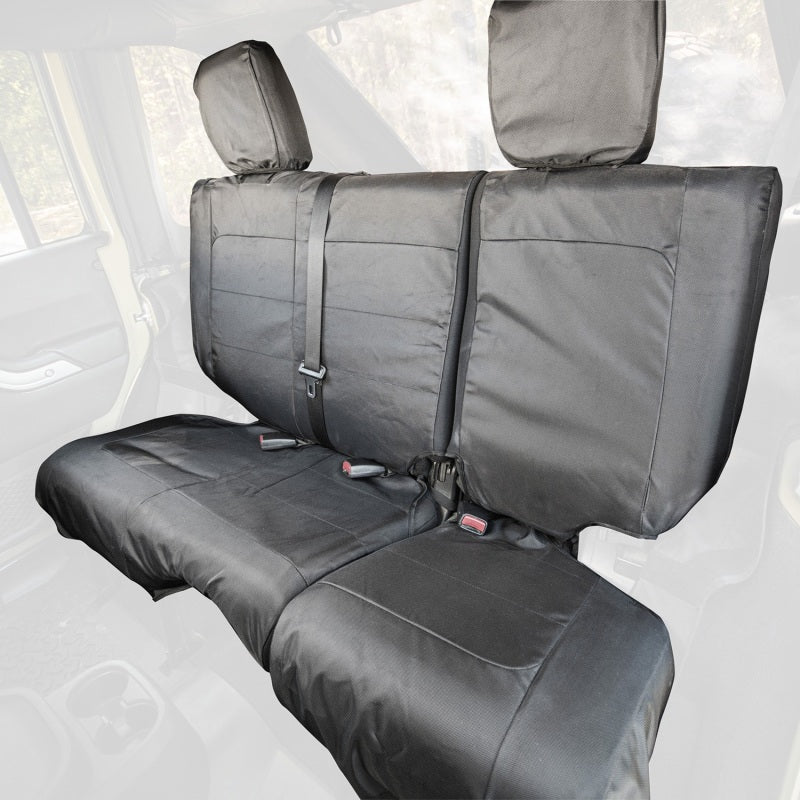 Housse de siège arrière balistique Rugged Ridge noire 840D 07-10 JK 4 portes