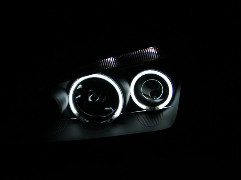 Phares de projecteur ANZO 2005-2007 Ford Focus avec halo noir