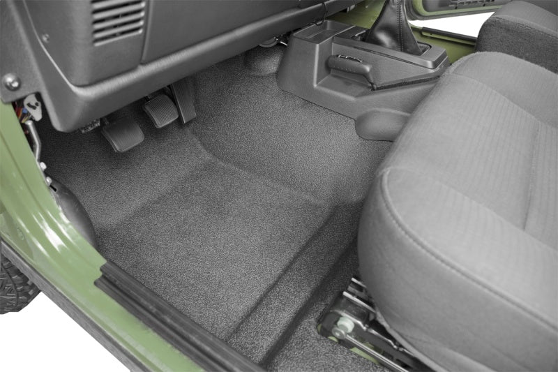 Kit de plancher avant BedTred 3 pièces pour Jeep TJ 97-06 sans console centrale - Avec écrans thermiques (S/O uniquement)
