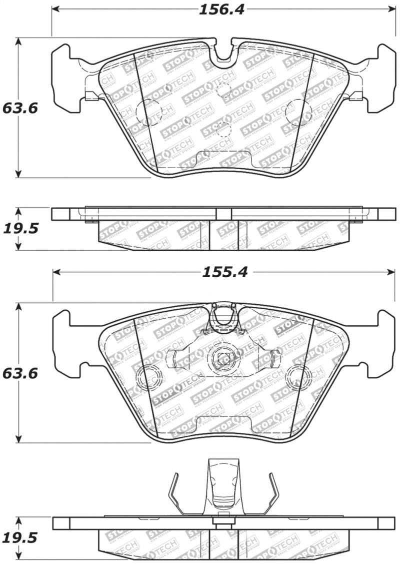 Plaquettes de frein avant StopTech Performance 06-09 BMW M3/Z4 (E86/E89)