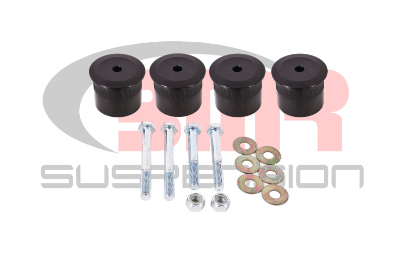 BMR 15-17 S550 Mustang Differential Bushing Kit (Aluminum) - Black BMR Suspension