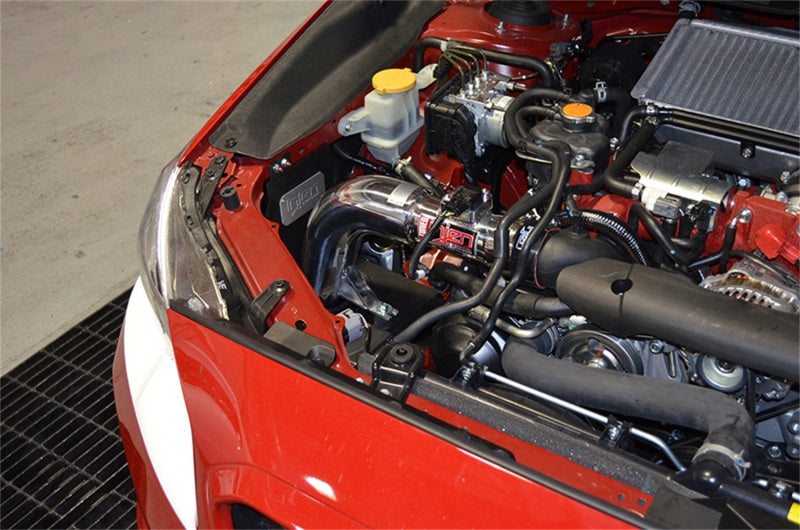 Prise d'air froid polie Injen 2015 Subaru STi 2,5 L 4 cylindres (Turbo) avec technologie MR et bouclier thermique