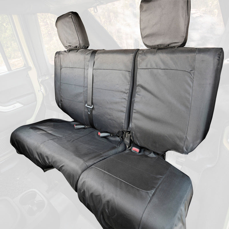 Housse de siège arrière balistique Rugged Ridge noire 840D 07-10 JK 4 portes