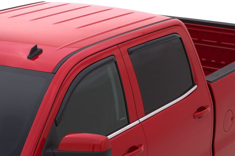 Déflecteurs de vitres avant et arrière AVS 15-18 Chevy Silverado 2500 Crew Cab Ventvisor 4 pièces - Fumé