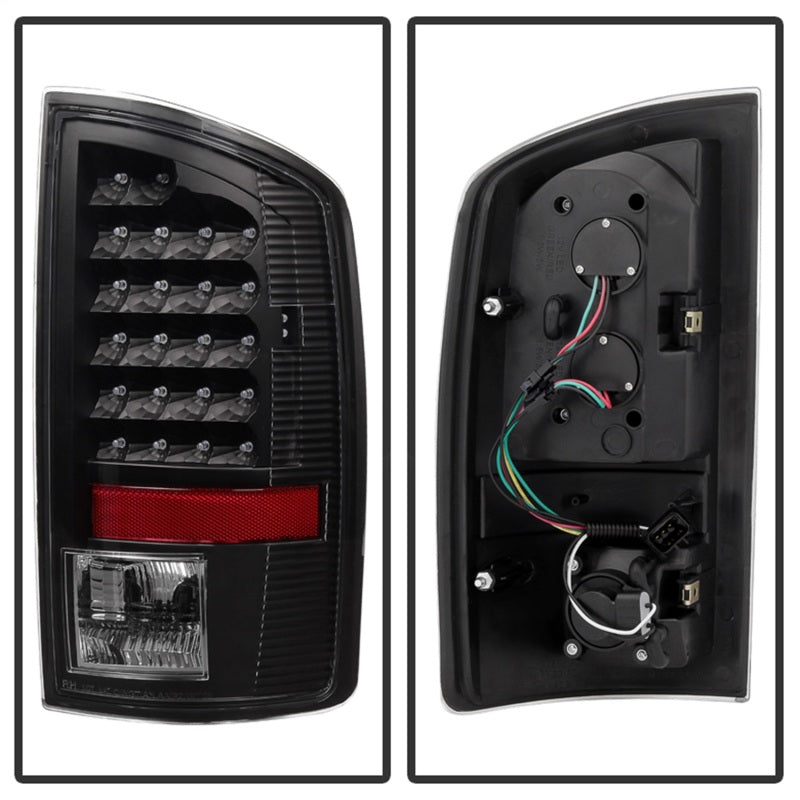xTune Dodge Ram 02-06 1500 / Ram 2500/3500 03-06 LED Tail Light Black ALT-JH-DR02-LED-BK