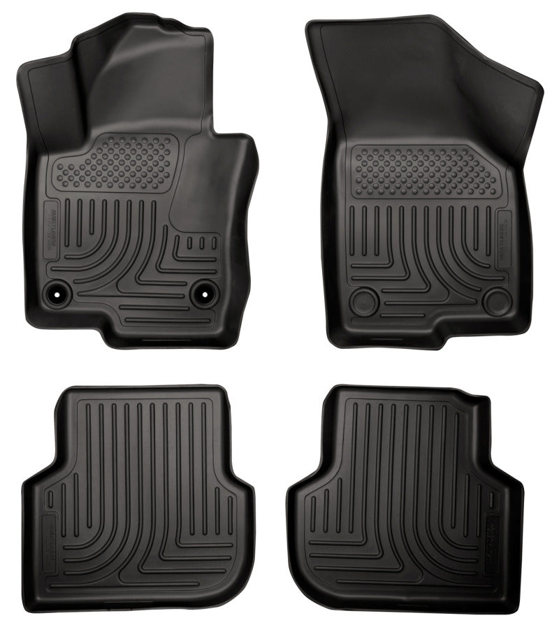 Revêtements de sol noirs Husky Liners 2011 Volkswagen Jetta (berline) WeatherBeater Combo